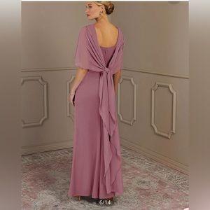 Azazie, size 14 hemmed for 5ft tall person. Was dry cleaned after wear